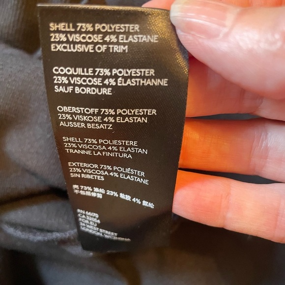 ANTHROPOLOGIE Maeve Deena Mini Dress Flutter Sleeve High Neck Black Size M - Picture 12 of 12